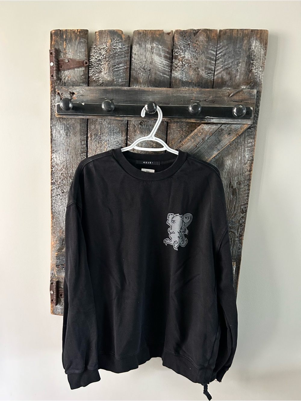 Men's Ksubi Black Graphic Crewneck Sweatshirt